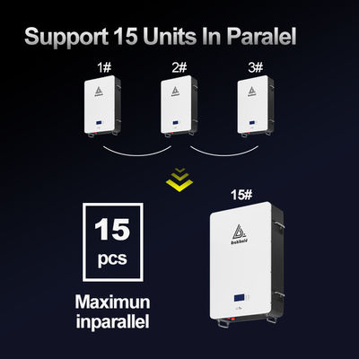 ไฮบริดเกรด ไพเวอร์วอลล์ ไลฟ์โป4 บ้าน แบตเตอรี่ 48V 200ah 10Kwh 51.2v 300ah แบตเตอรี่ลิตিয়ামไอออน ด้วย WIFI