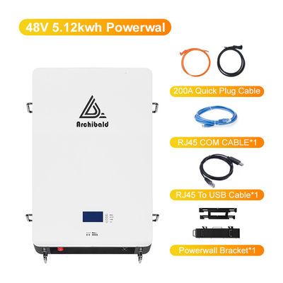 ไฮบริดเกรด ไพเวอร์วอลล์ ไลฟ์โป4 บ้าน แบตเตอรี่ 48V 200ah 10Kwh 51.2v 300ah แบตเตอรี่ลิตিয়ামไอออน ด้วย WIFI