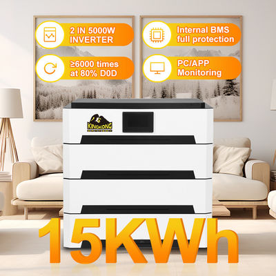 โครงงานโลหะ Lithium Ion 51.2V ระบบเก็บแบตเตอรี่พลังงานแสงอาทิตย์สําหรับบ้าน 10kwh