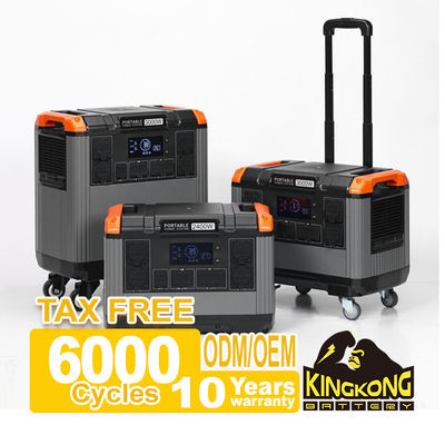 LiFePO4 แบตเตอรี่ไฟฟ้าสําหรับการตั้งแคมป์กลางแจ้ง 150W 300W 500W 1000W 2400W 3000W