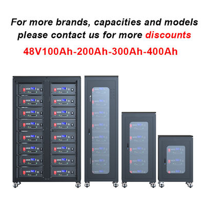 ขนาดที่กําหนดเอง 48v Rack Mount แบตเตอรี่ลิตยูม สําหรับบ้าน Rack Solar Energy Storage Solution
