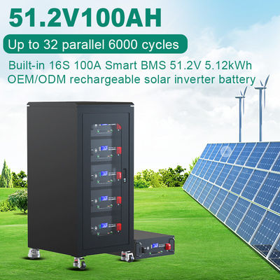 ขนาดที่กําหนดเอง 48v Rack Mount แบตเตอรี่ลิตยูม สําหรับบ้าน Rack Solar Energy Storage Solution