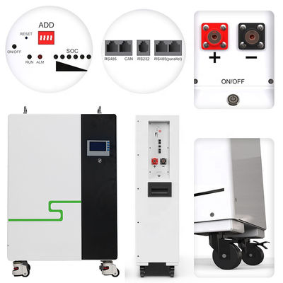 ตู้เก็บพลังงานแสงอาทิตย์ 20kw 10kw 5kwh Lifepo4 พร้อมเครื่องเปลี่ยนและแบตเตอรี่ Lifepo4 BMS