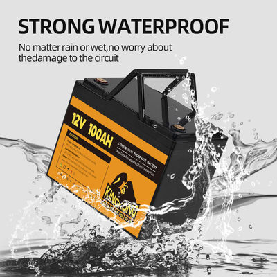 OEM ODM แบตเตอรี่ LiFePO4 12V 100Ah สําหรับรถยนต์ RV แซลเลอร์ คาราวาน ทะเลในสหรัฐอเมริกา เยอรมนี สหราชอาณาจักร แคนาดา