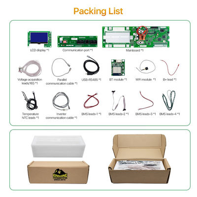 16S 48V Smart BMS สําหรับระบบจอดแสงอาทิตย์ 100A 200A LiFePO4 ระบบจัดการแบตเตอรี่