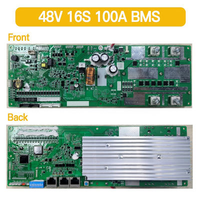 16S 48V Smart BMS สําหรับระบบจอดแสงอาทิตย์ 100A 200A LiFePO4 ระบบจัดการแบตเตอรี่