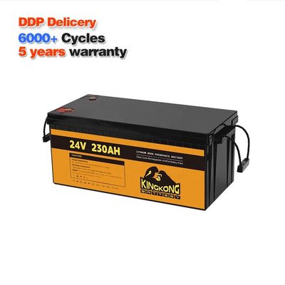 24V 50Ah 60Ah 100Ah 200Ah 230Ah 300Ah 400Ah 460Ah แบตเตอรี่เหล็กลิเดียม LiFePo4 พร้อม BMS