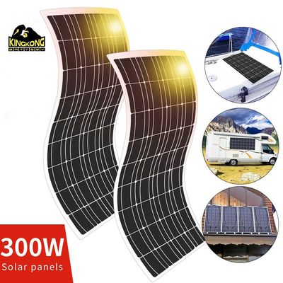 OEM แผนแสงอาทิตย์ยืดหยุ่น 200W ขนาดแผ่น 1590x710x2mm 100W 210W 310W 410W 525W