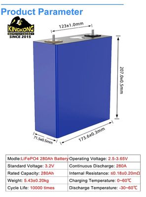280Ah 314Ah Prismatic LiFePO4 แบตเตอรี่เซลล์ สําหรับ OEM Solar Energy Storage Solutions