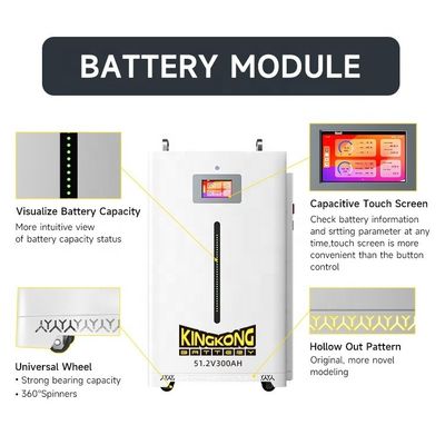 แบตเตอรี่ LFP แซลเลอร์ 48V โวลต์ 100Ah 200Ah 300Ah Lifepo4 10Kwh 15Kwh 5Kw แบตเตอรี่ลิธีียม แบตเตอรี่แพ็คบนล้อ