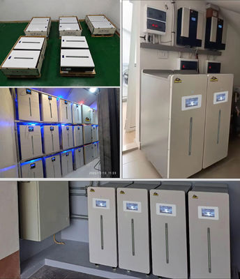 แบตเตอรี่ 5Kw Lifepo4 ลิทธิยม 51.2V 100Ah 200Ah 280 400 300Ah แบตเตอรี่ลิทธิยม Lifepo4 48V สําหรับแผ่นแสงอาทิตย์