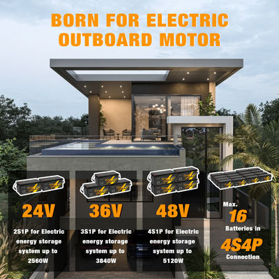 12V 12.8V 24V 48V โวลต์ 100Ah 120Ah 200Ah 300Ah 400Ah ชาร์จใหม่ ไลฟ์โพ 4 วงจรลึก Li แบตเตอรี่ลิตিয়ামไอออน ปิด