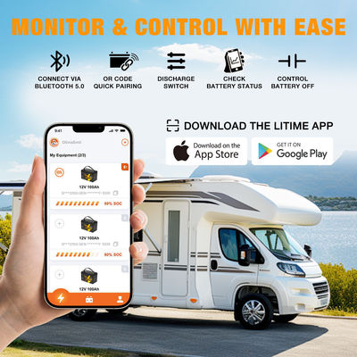12V 12.8V 24V 48V โวลต์ 100Ah 120Ah 200Ah 300Ah 400Ah ชาร์จใหม่ ไลฟ์โพ 4 วงจรลึก Li แบตเตอรี่ลิตিয়ামไอออน ปิด