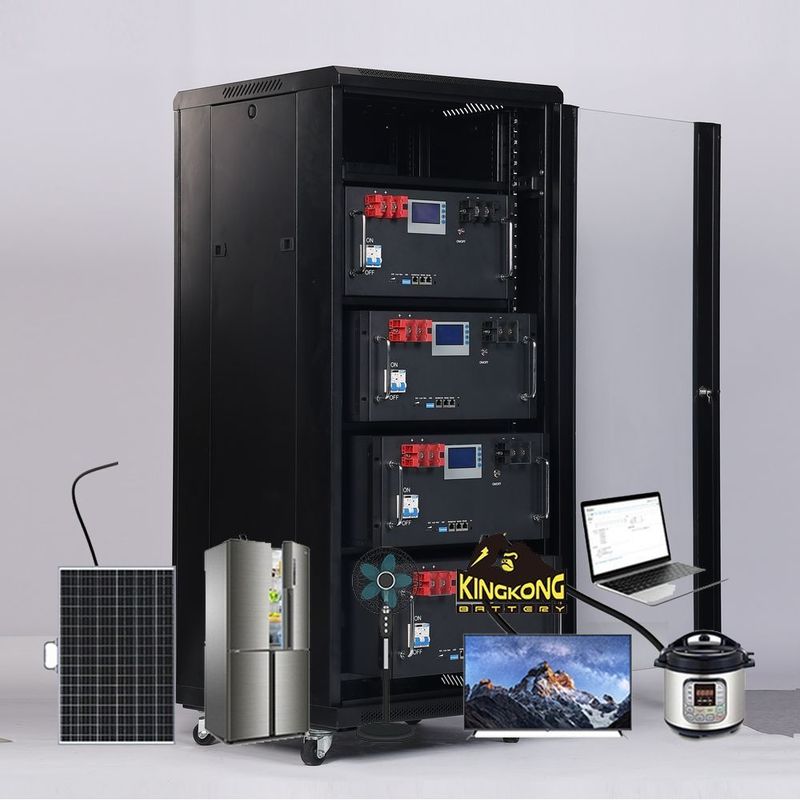 ขนาดที่กําหนดเอง 48v Rack Mount แบตเตอรี่ลิตยูม สําหรับบ้าน Rack Solar Energy Storage Solution