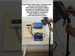 หลังจากติดตั้งระบบสํารองพลังงานแสงอาทิตย์ สําหรับบ้านของเรา สามารถทํางานอุปกรณ์ไฟฟ้าทั้งหมดฟรี