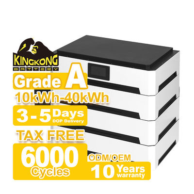 โครงงานโลหะ Lithium Ion 51.2V ระบบเก็บแบตเตอรี่พลังงานแสงอาทิตย์สําหรับบ้าน 10kwh