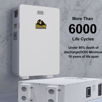 51.2V 48V ระบบเก็บพลังงานแสงอาทิตย์บ้าน แบตเตอรี่ไอออนลิเดียม 100Ah 200Ah 5Kwh 10Kwh