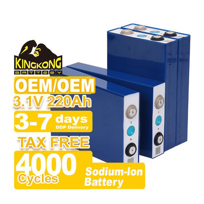 เซลล์แบตเตอรี่ไอนโซเดียม Na 3.1v 220ah สําหรับจักรยานไฟฟ้า อุณหภูมิการทํางาน -10C