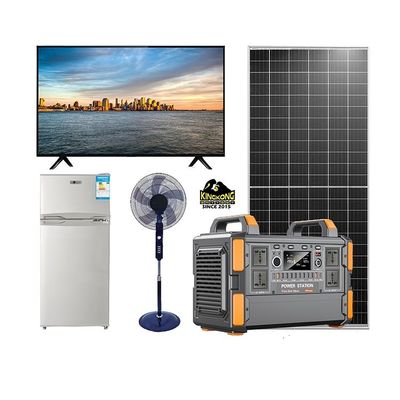 แบตเตอรี่ลิตยูม 500W / 1KW เครื่องผลิตพลังงานแสงอาทิตย์แบบพกพา สําหรับทีวีและไฟในบ้าน
