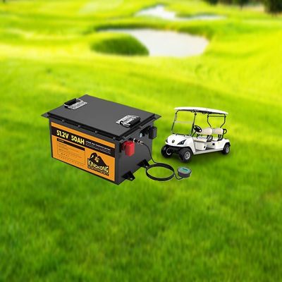 51.2V 105Ah รถกอล์ฟ แบตเตอรี่รถยนต์ Lifepo4 แพ็คชาร์จใหม่พร้อมบริการ OEM / ODM
