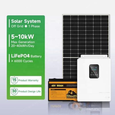 110V/220V/230V ความดันการออก ติดและปิดเครือข่าย ระบบพลังงานแสงอาทิตย์สําหรับบ้าน
