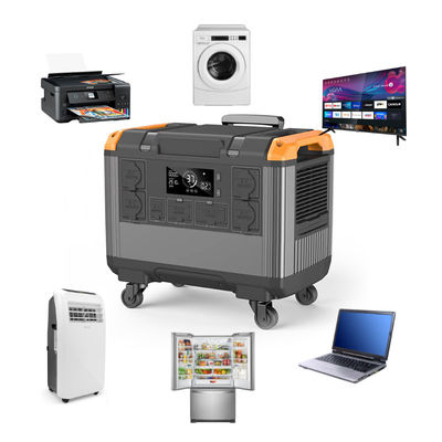 LiFePO4 แบตเตอรี่ EU 230V บ้าน UPS 3000W เครื่องผลิตแสงอาทิตย์สําหรับการตั้งแคมป์และความต้องการฉุกเฉิน