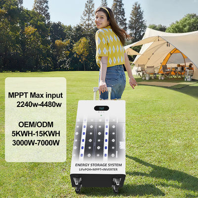 ธนาคารโรงไฟฟ้า All In One Inverter Hybrid Off Grid AC 5kw 10kw 15kw 20kw ระบบแบตเตอรี่เก็บพลังงานแสงอาทิตย์ลิธีโอ LiFePO4